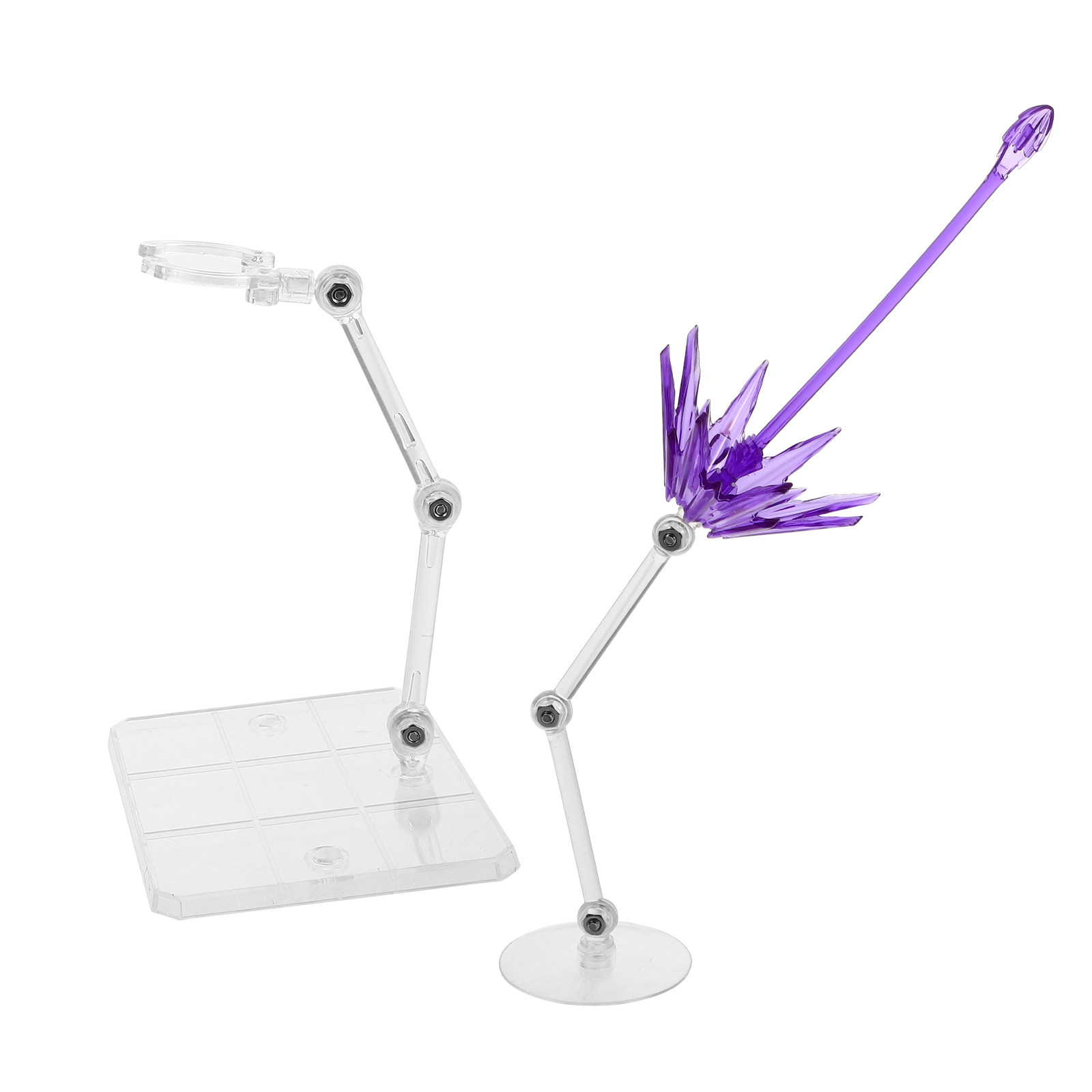Action Figure Stand - 2 sztuki przezroczystych stojaków na figurki