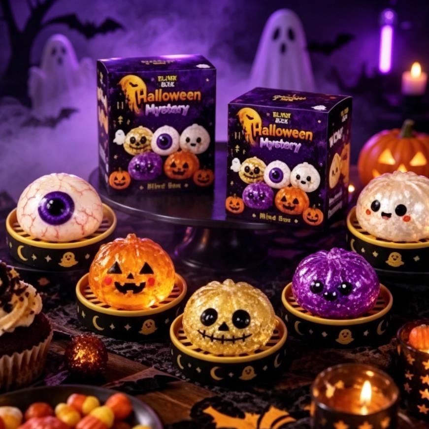 Vinyl Figure Blank - 5,5 cm halloweenowy duch do ściskania,