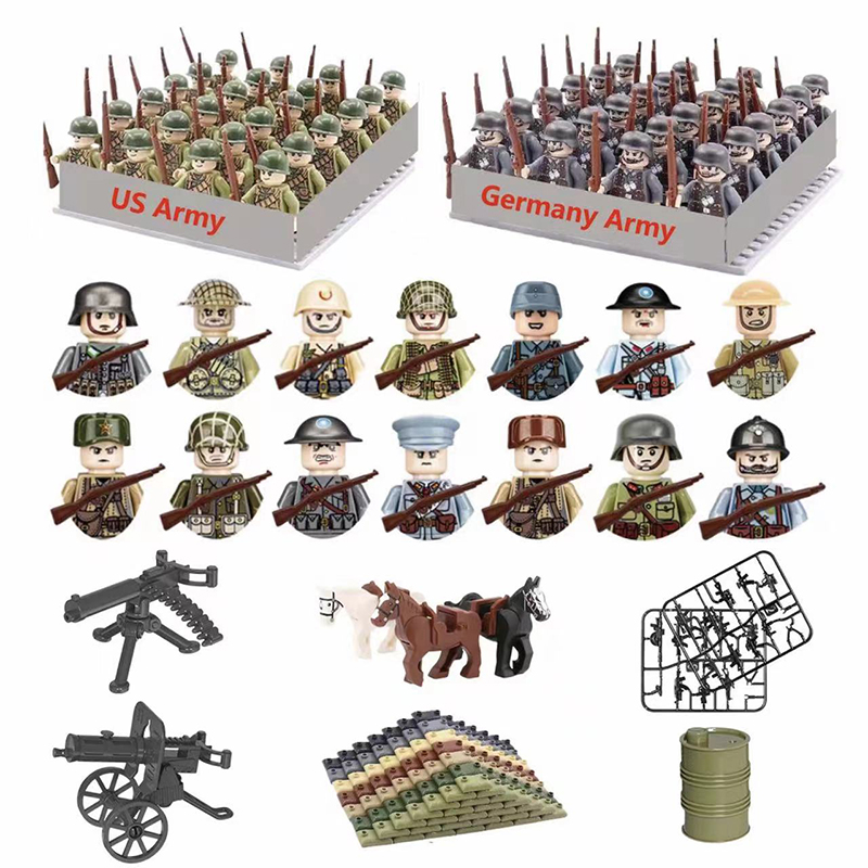 24 sztuk/partia WW2 postać woj – Lego Minifigure Holder recenzja i cena